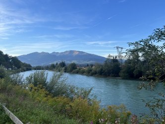 První polovina cyklotrasy Alpe-Adria, jak jí rozděluje průvodce.