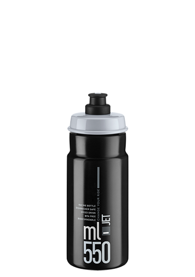 ELITE láhev JET 21' černá/šedé logo, 550 ml