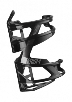 ELITE košík na láhev PRISM RIGHT Carbon 21' černý lesklý/bílý