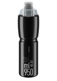 Láhev ELITE Jet Plus 21 černá/šedé logo 950 ml
