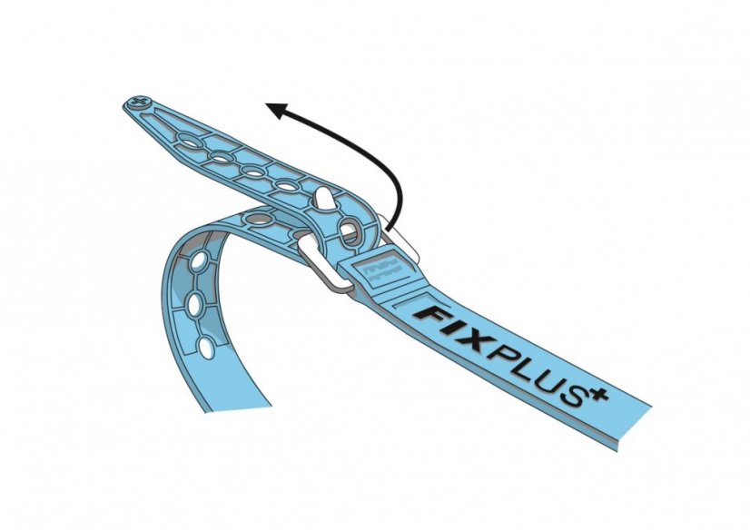 Strap Fixplus černý - různé velikosti - Velikost: 35cm