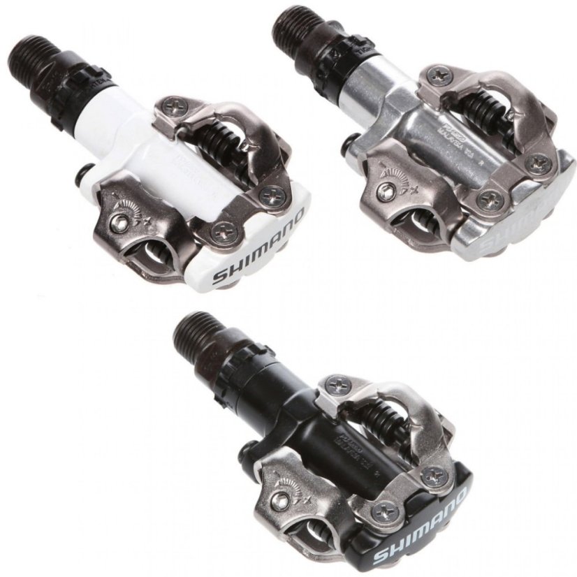 SHIMANO pedály MTB ostatní PD-M520 SPD zarážky SM-SH51 bez odrazek - Barva: Černá SHIMANO pedály MTB ostatní PD-M520 SPD zarážky SM-SH51 bez odrazek - Barva: Černá